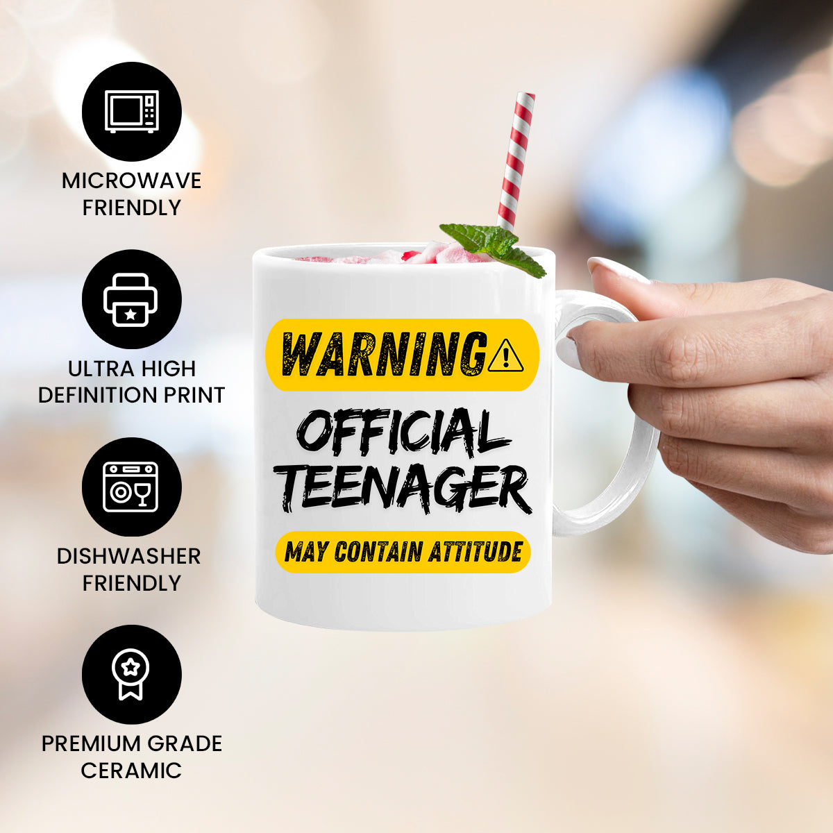 Warning Official Teenager Mug