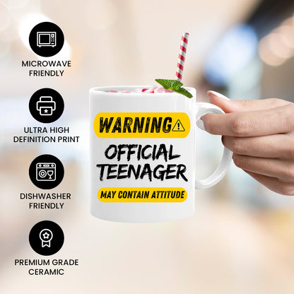 Warning Official Teenager Mug