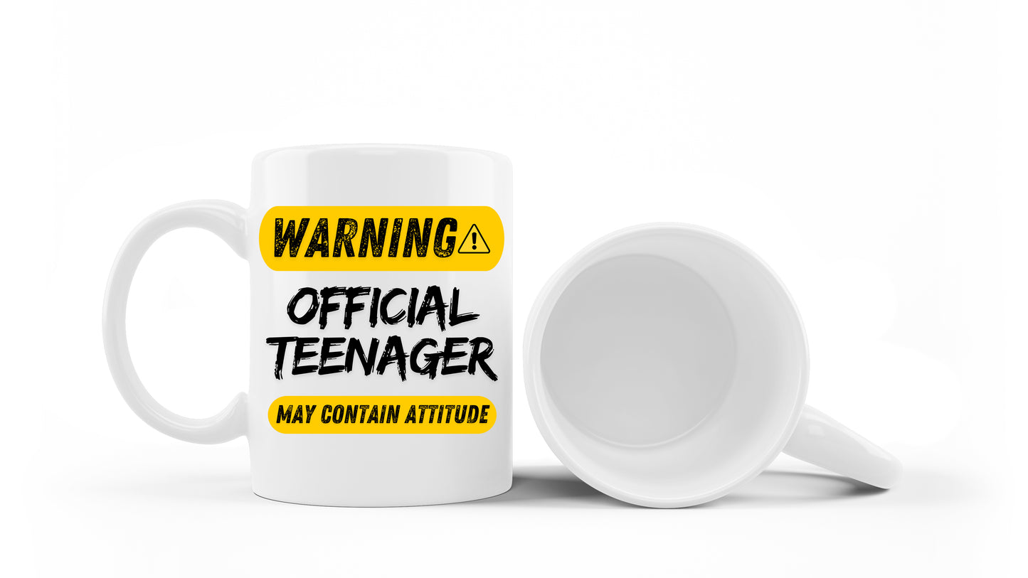 Warning Official Teenager Mug