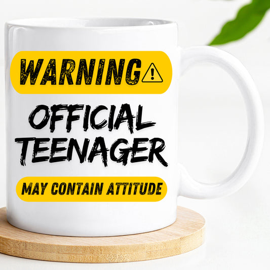 Warning Official Teenager Mug
