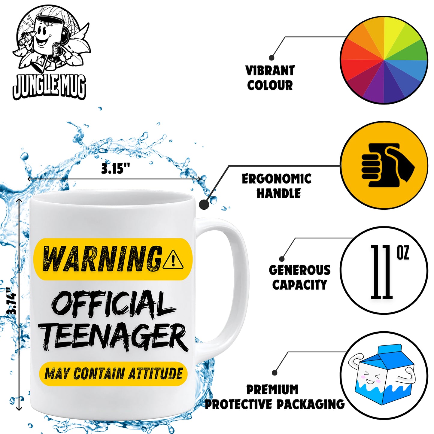 Warning Official Teenager Mug