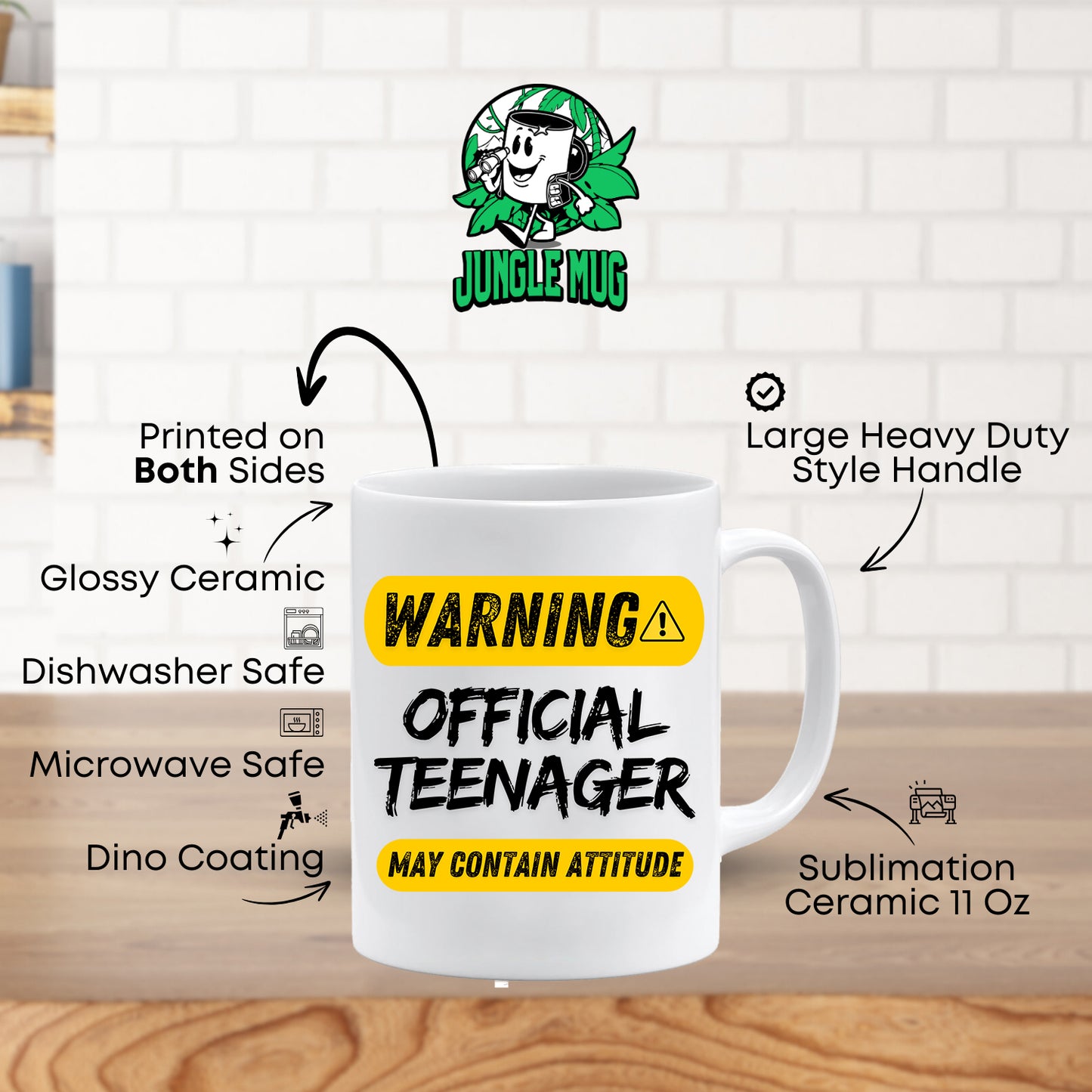 Warning Official Teenager Mug