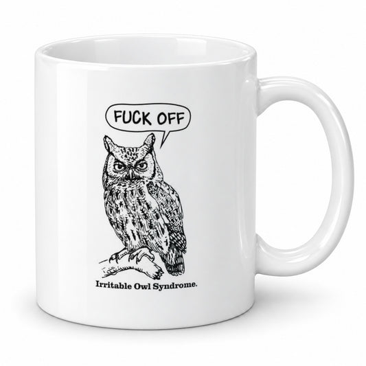 Irritable Owl Syndrome Mug – Grumpy Owl Gift – Funny Morning Gift