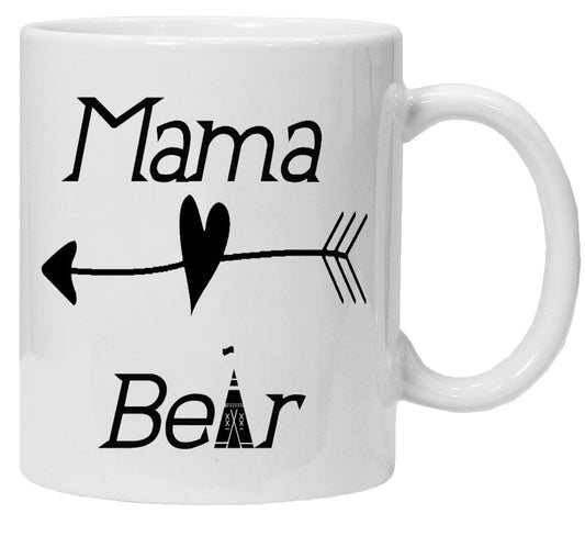 Mama Bear mug – 11oz ceramic mug on a plain white background