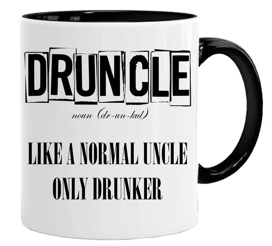 Druncle Mug – 11oz ceramic mug on a plain white background