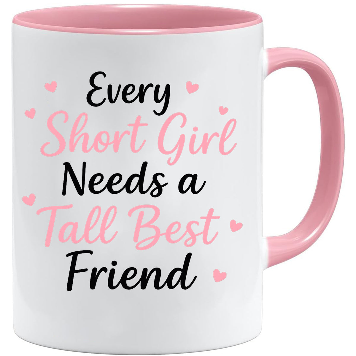 Tall & Short mug – 11oz ceramic mug on a plain white background