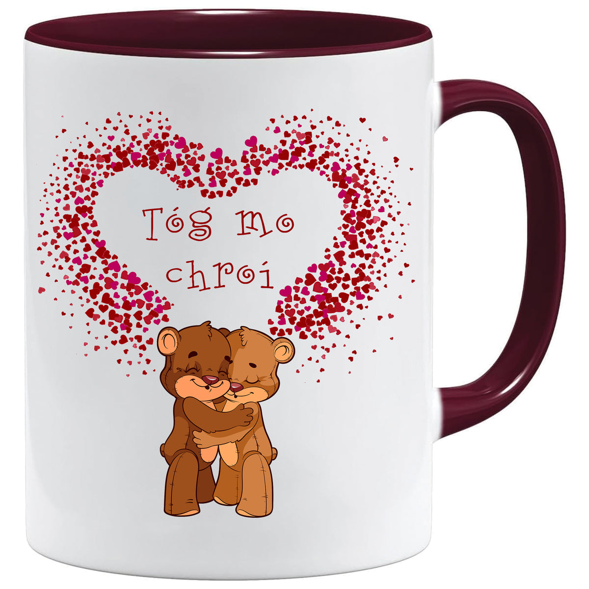 Tóg mo Chroí mug – 11oz ceramic mug on a plain white background