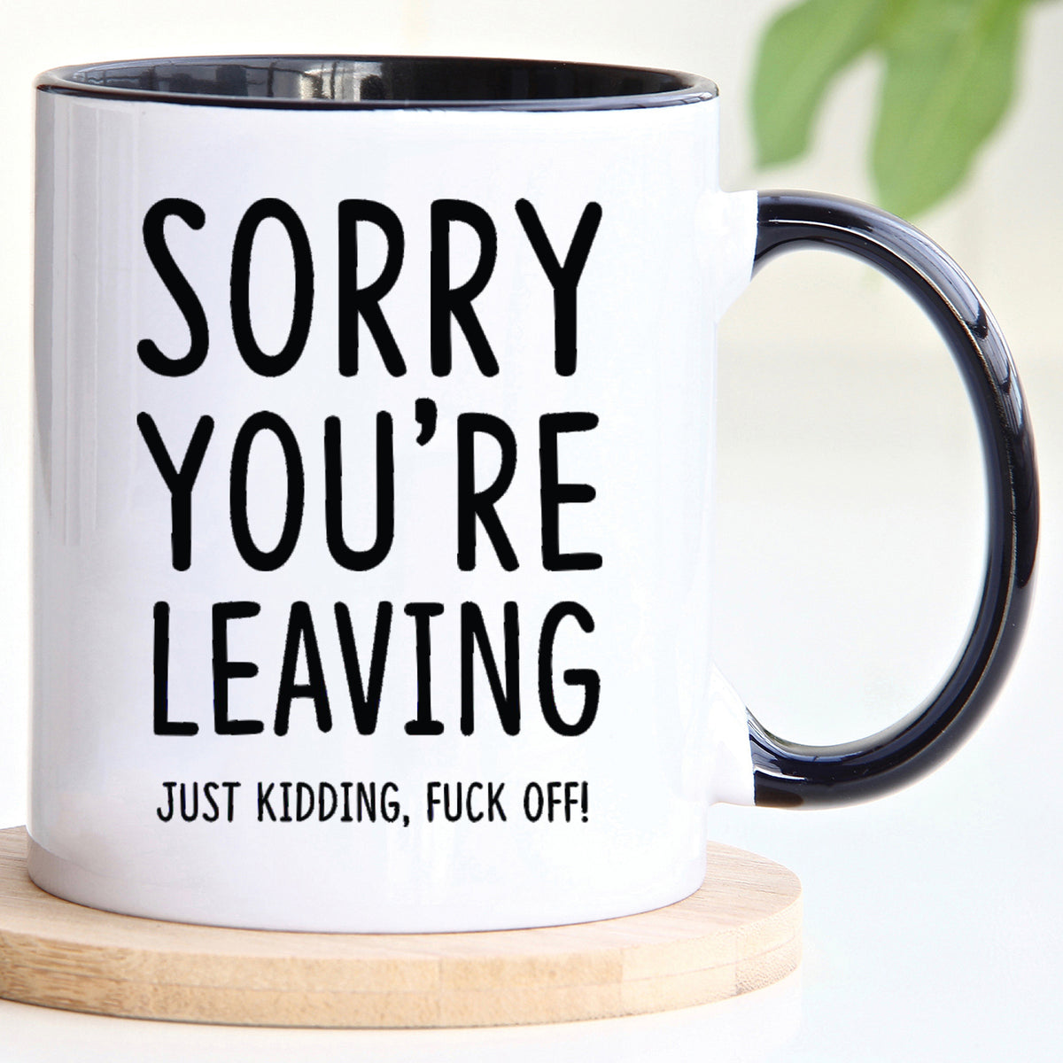 Sorry you're leaving Mug