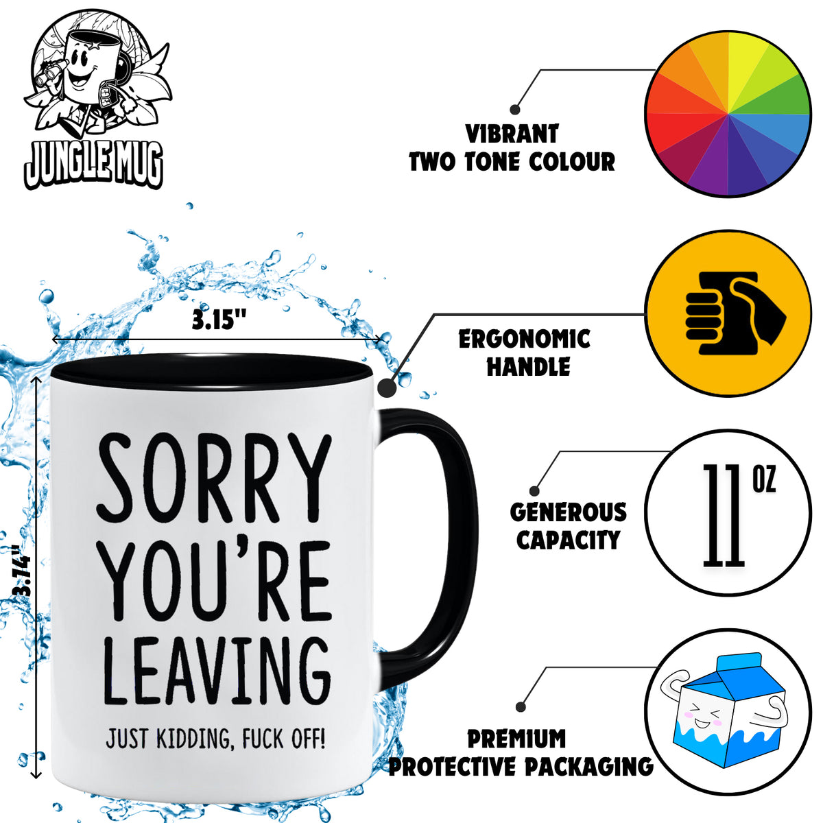 Sorry you're leaving Mug