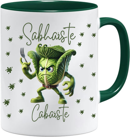 Sabhaiste Cabaíste mug – 11oz ceramic mug on a plain white background
