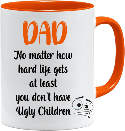 Ugly Children mug – 11oz ceramic mug on a plain white background