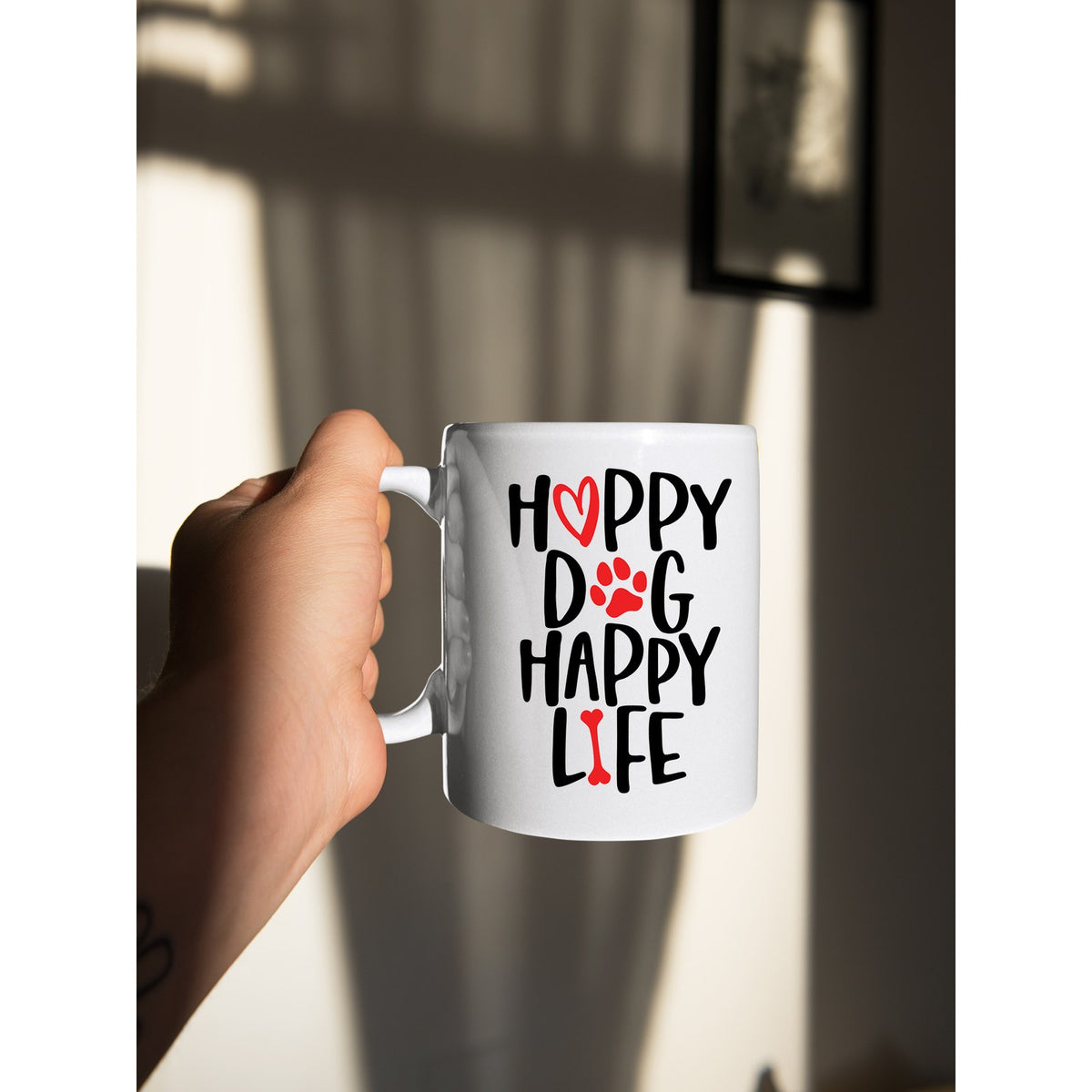 Happy Dog Happy Life Mug