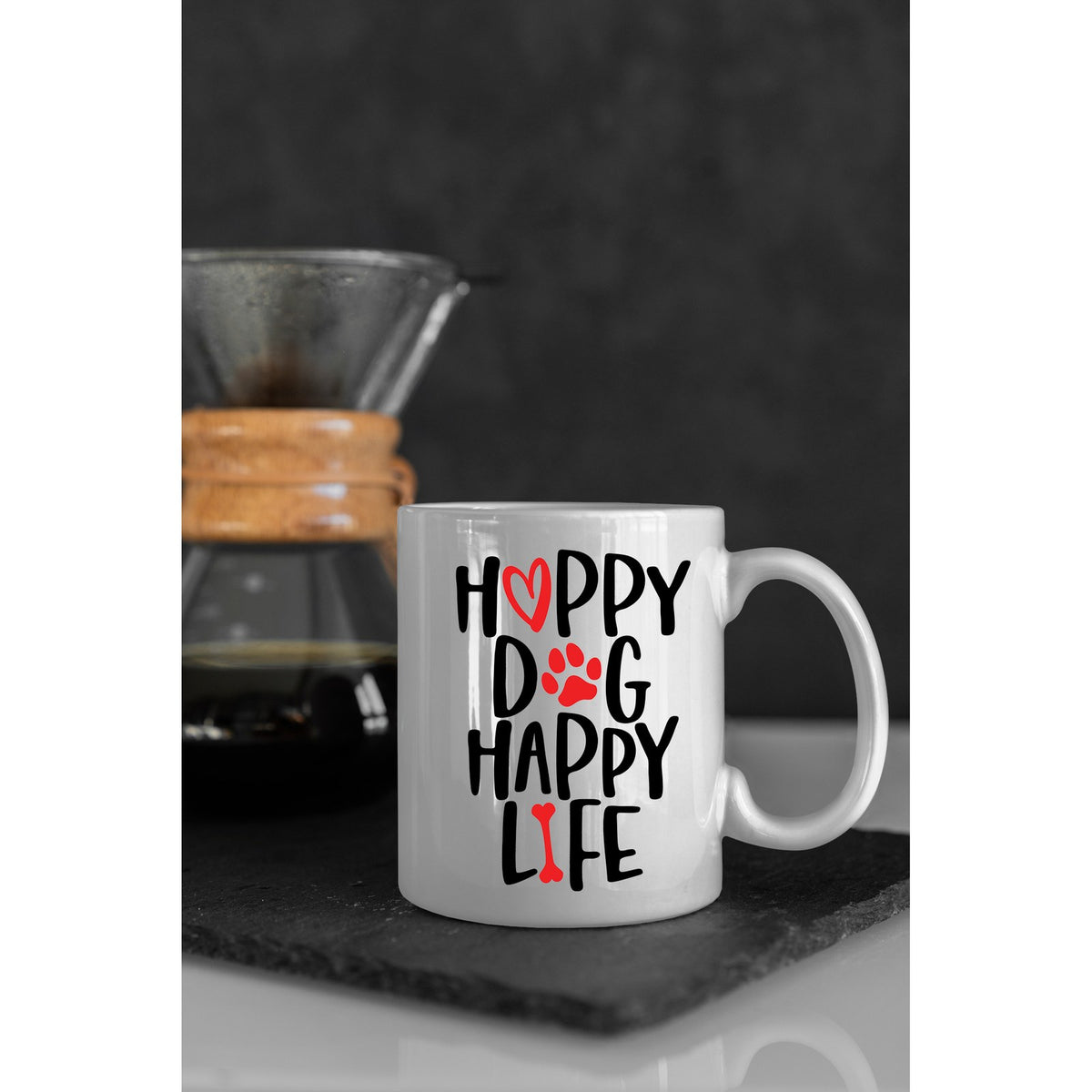 Happy Dog Happy Life Mug