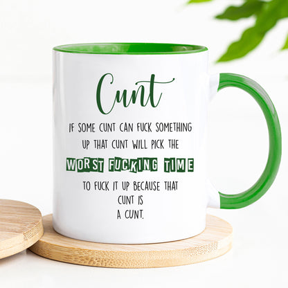 Definition of a C*NT - Rude Mug