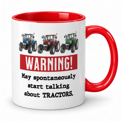 Warning Tractors Mug – Funny Farmer Gift – Gift for Tractor Lovers