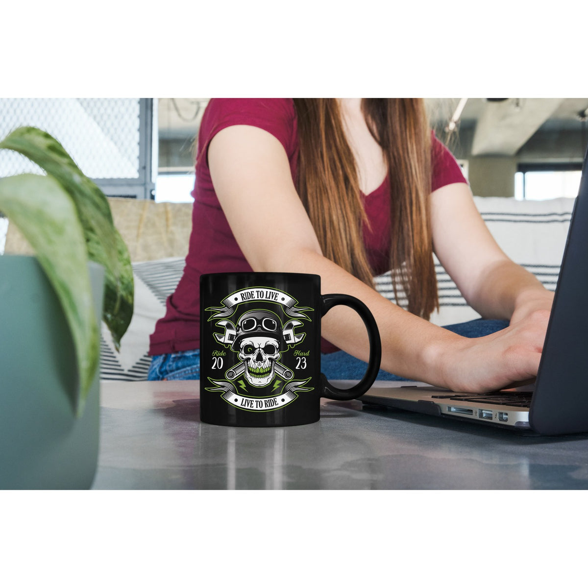 Ride to Live Biker Mug