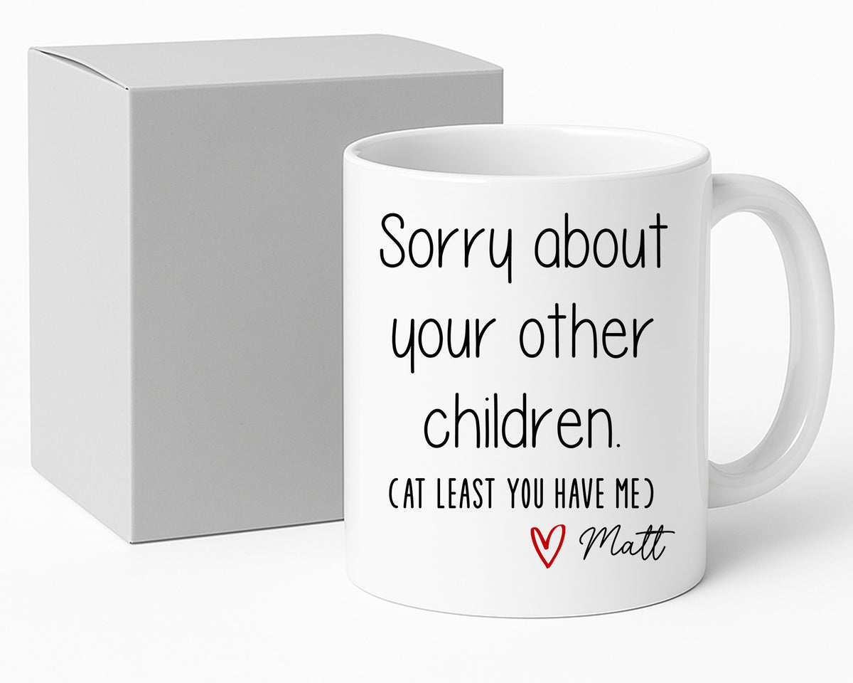 Favourite Child mug – 11oz ceramic mug on a plain white background
