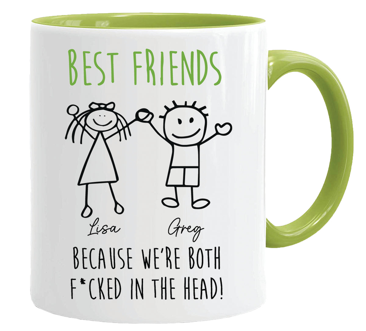 Best Friends Mug – 11oz ceramic mug on a plain white background