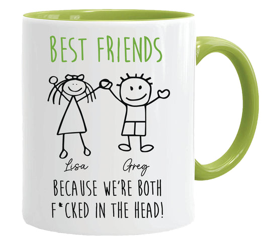 Best Friends Mug – 11oz ceramic mug on a plain white background