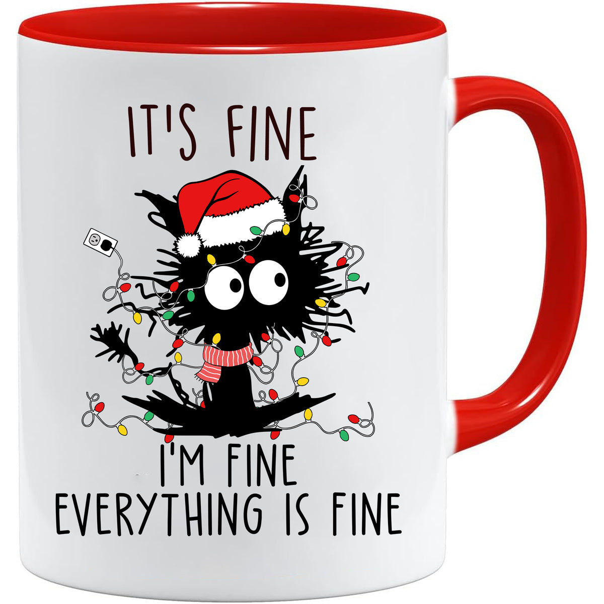 It's fine I'm fine mug – 11oz ceramic mug on a plain white background
