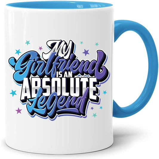 Girlfriend Legend mug – 11oz ceramic mug on a plain white background