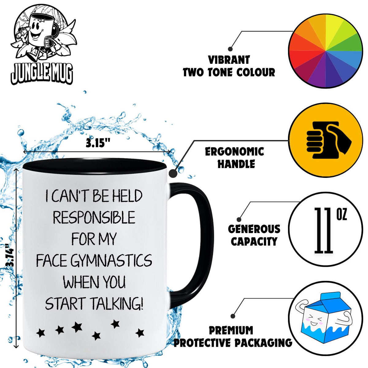 Face Gymnastics Sarcastic Mug
