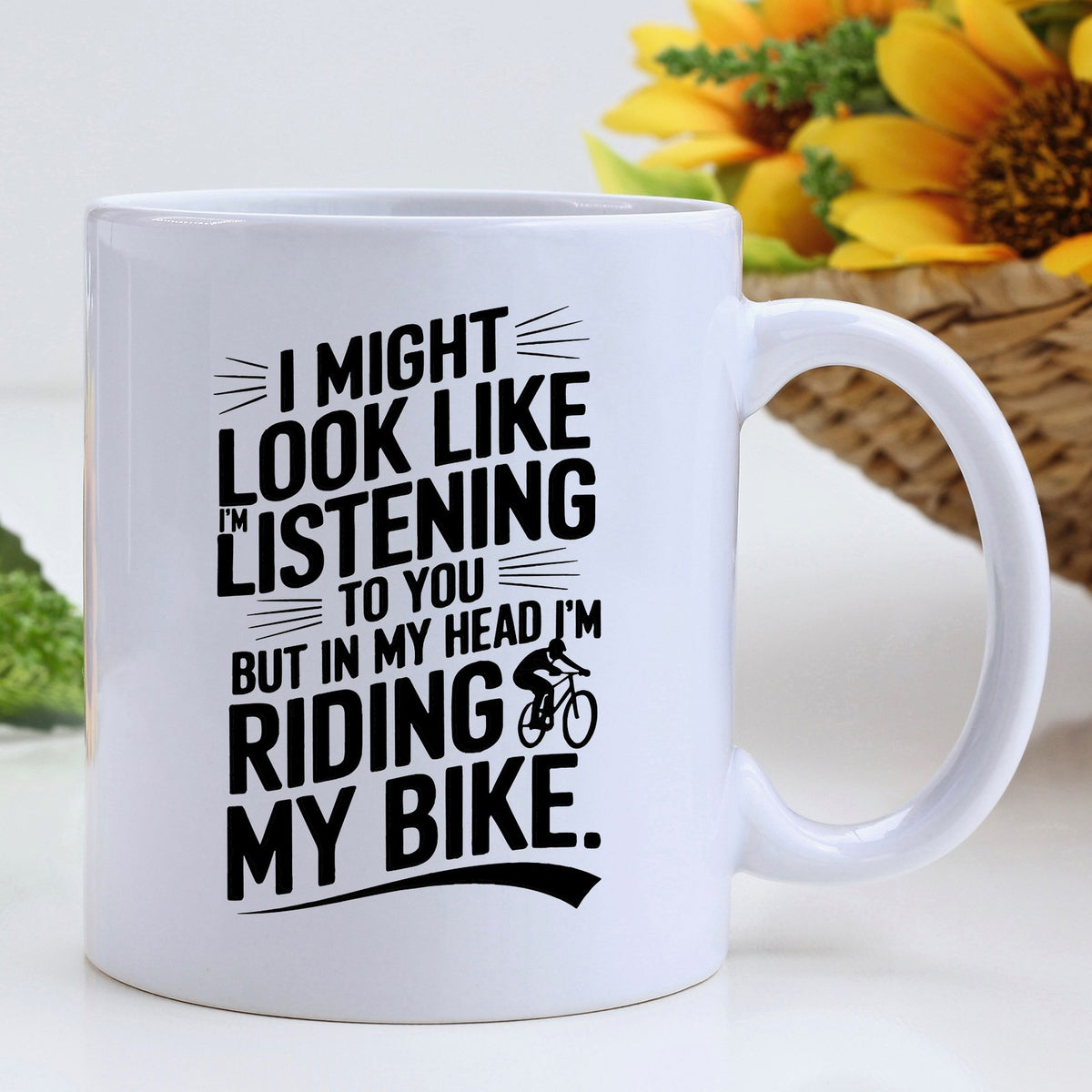 Riding My Bike Cycling Mug