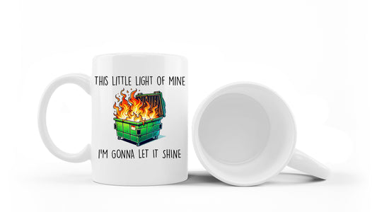 Let It Shine Mug – 11oz ceramic mug on a plain white background