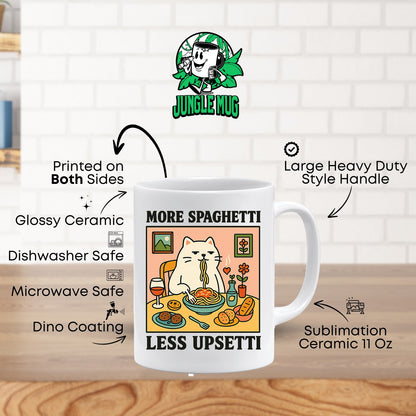 More Spaghetti Less Upsetti Mug