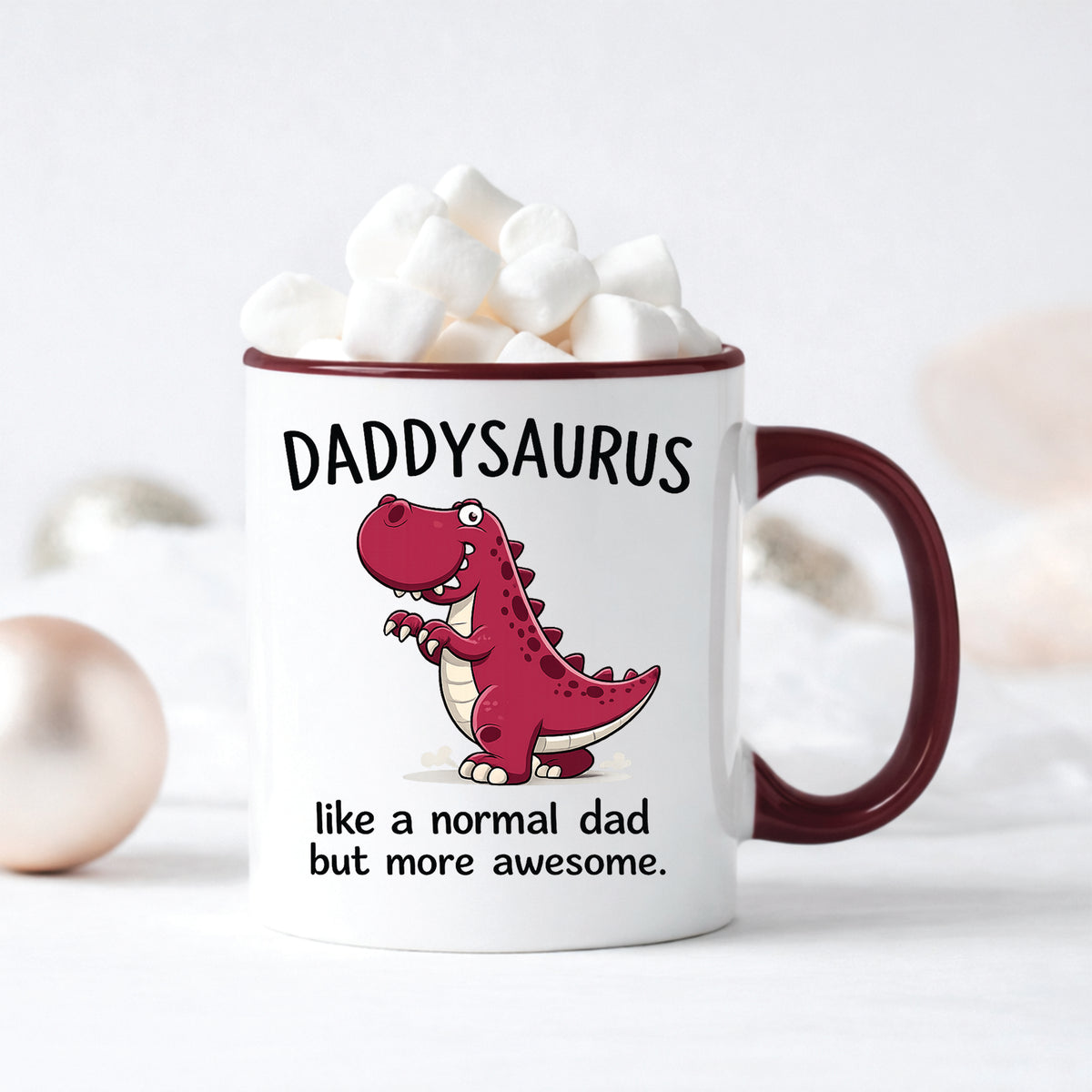 Daddysaurus Mug | Like a Normal Dad But More Awesome | Funny Dad Gift