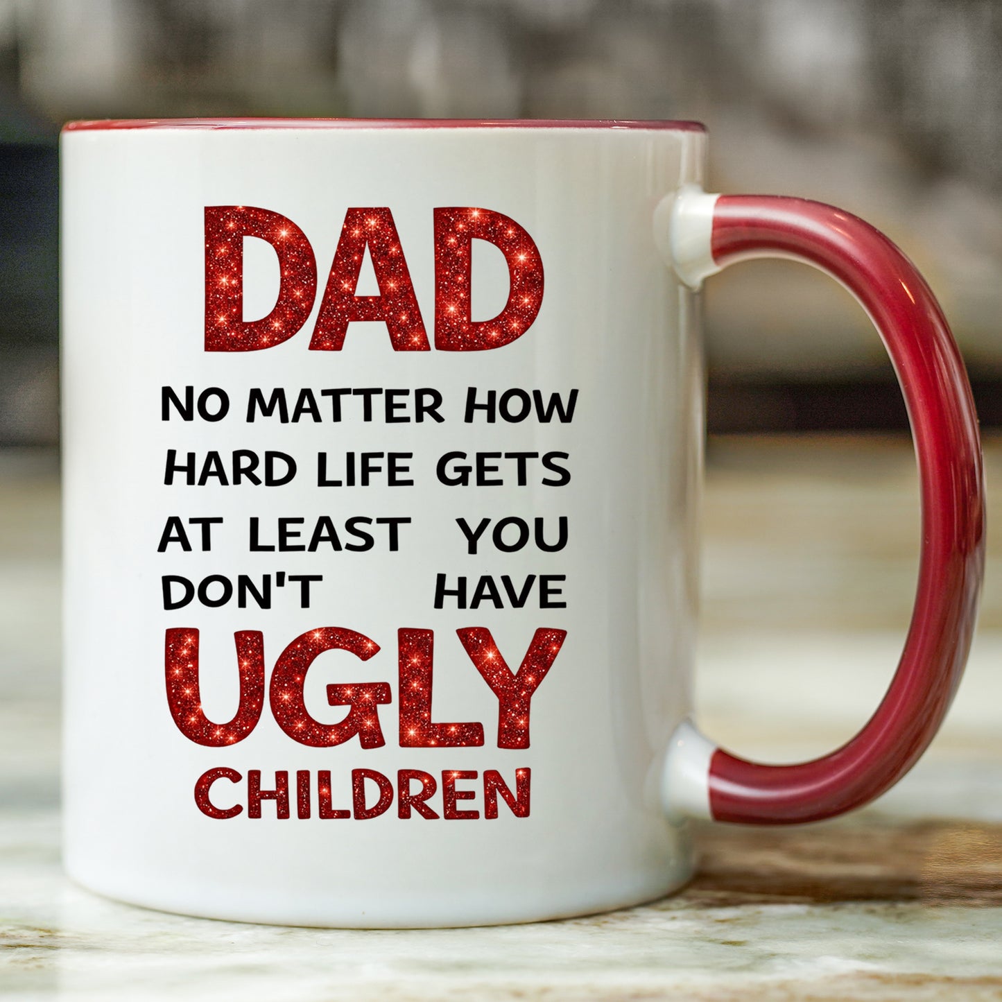 Ugly Children Dad Mug
