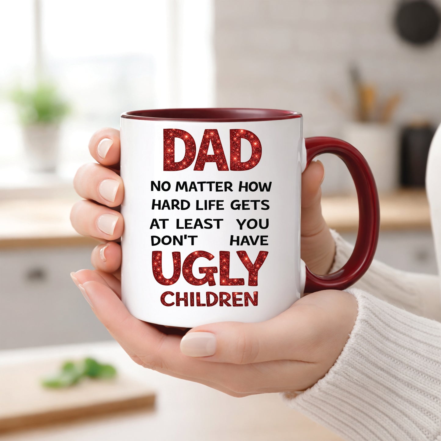 Ugly Children Dad Mug