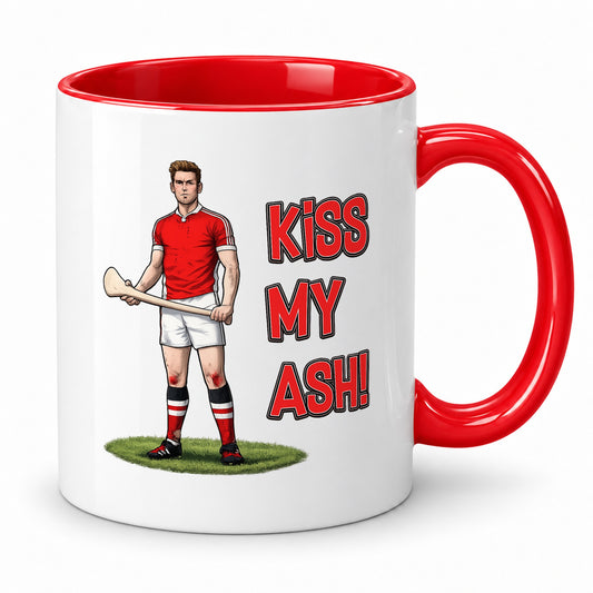 Cork Hurling Mug – Kiss My Ash – Funny Gift for a Cork Fan