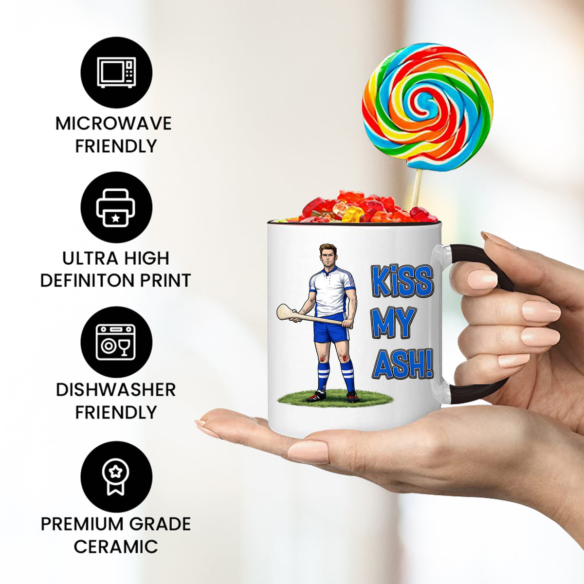 Waterford Hurling Mug | Kiss My Ash Funny Waterford Gift