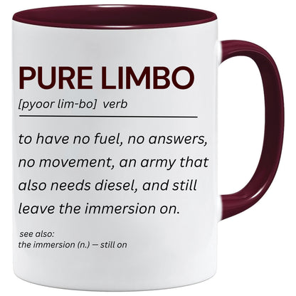 Pure Limbo mug – 11oz ceramic mug on a plain white background