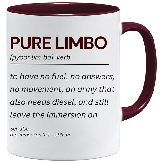 Pure Limbo mug – 11oz ceramic mug on a plain white background