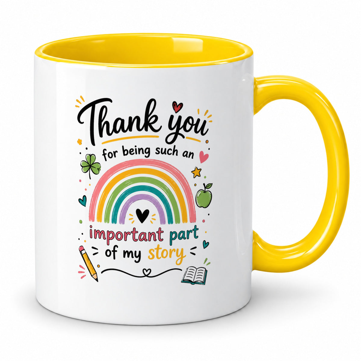 Thank You Teacher Mug – Important Part of My Story – Gift