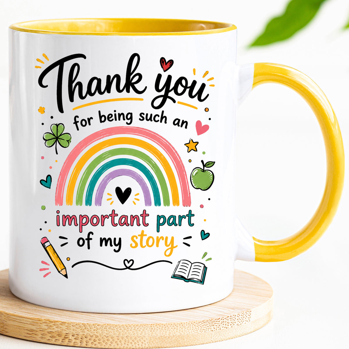 Thank You Teacher Mug – Important Part of My Story – Gift
