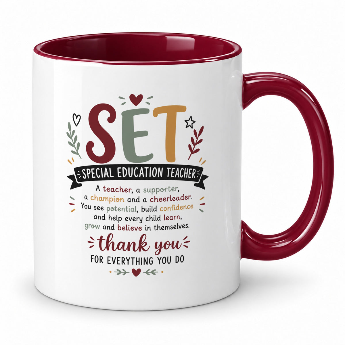 SET Mug – Special Education Teacher – Thank You Gift