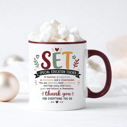 SET Mug | Special Education Teacher Thank You Gift