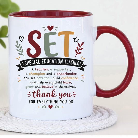 SET Mug | Special Education Teacher Thank You Gift