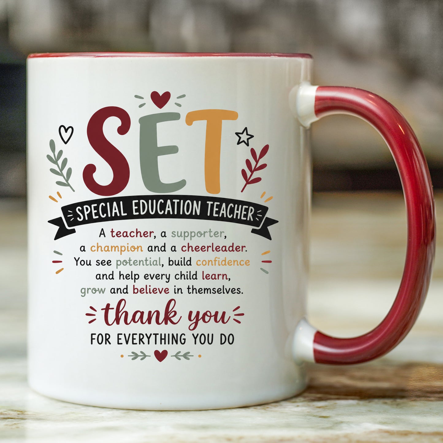 SET Mug | Special Education Teacher Thank You Gift