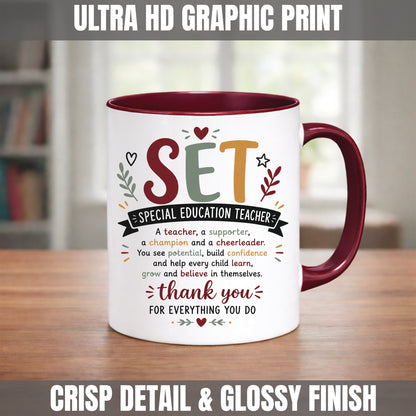 SET Mug | Special Education Teacher Thank You Gift