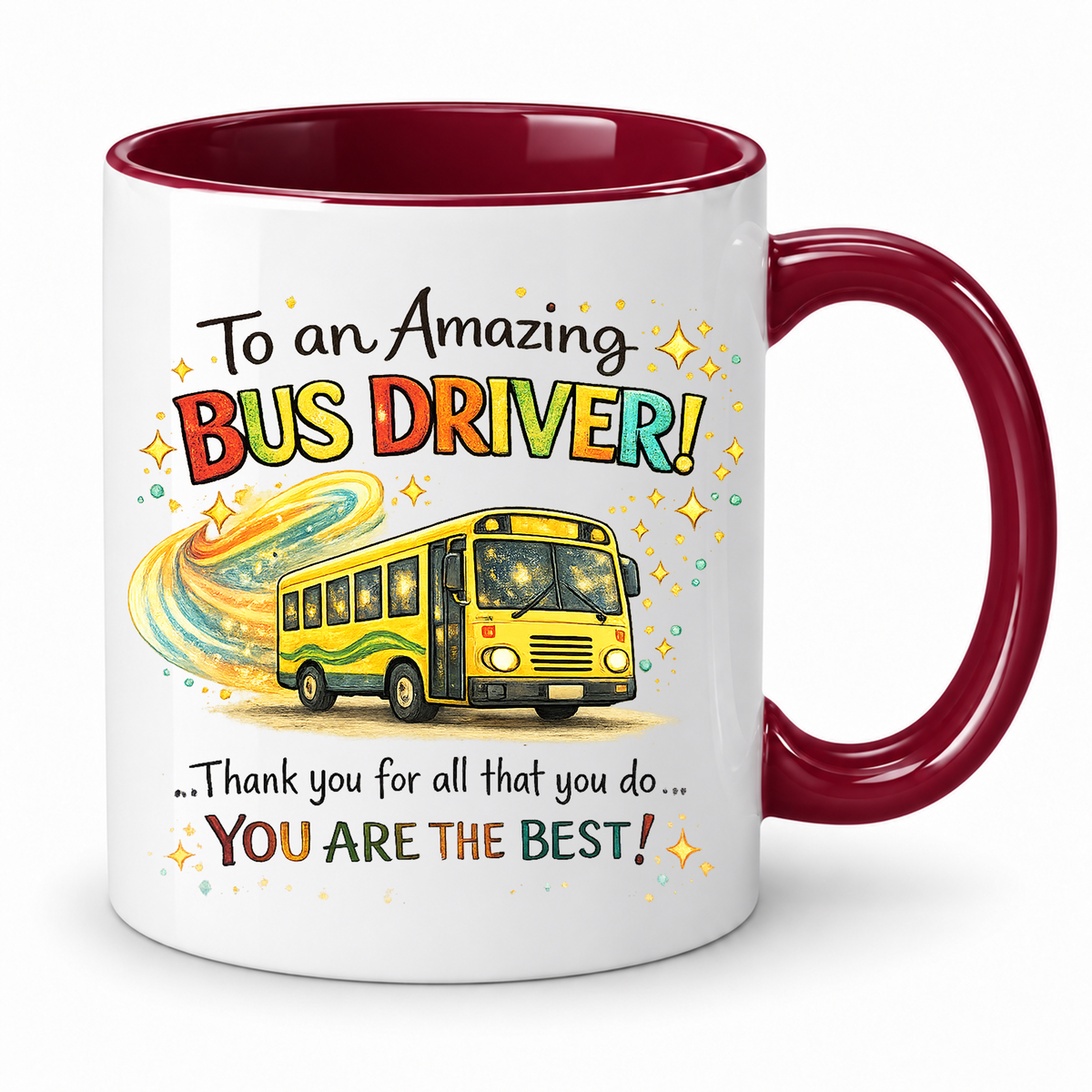 Bus Driver Mug – 11oz ceramic mug on a plain white background