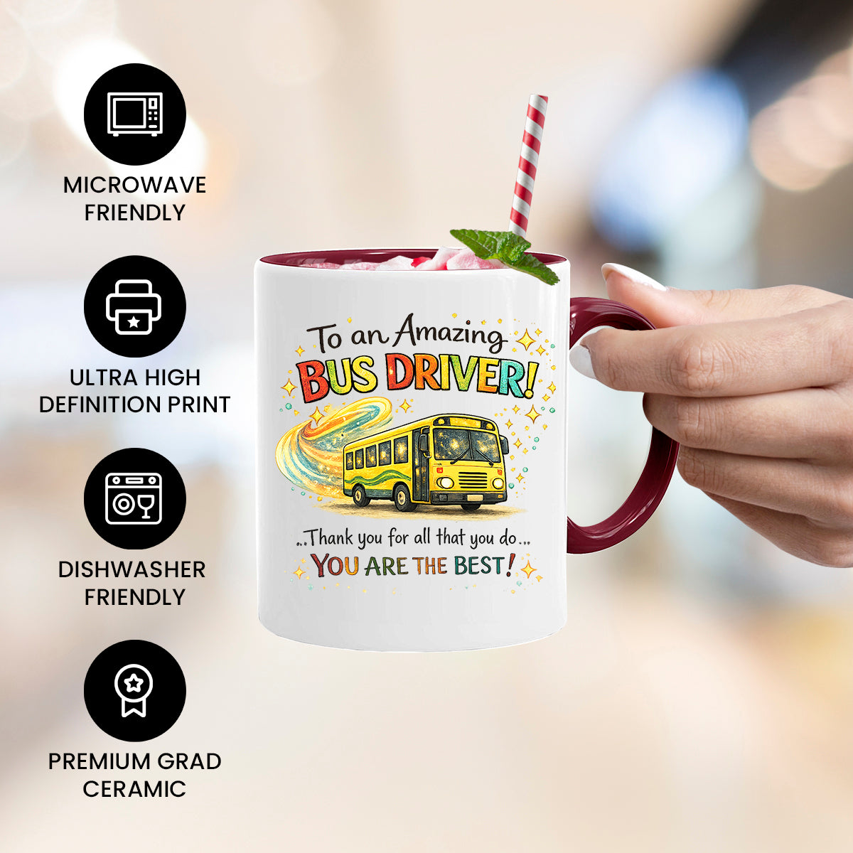 Bus Driver Mug | Thank You Bus Driver Appreciation Gift