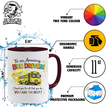 Bus Driver Mug | Thank You Bus Driver Appreciation Gift