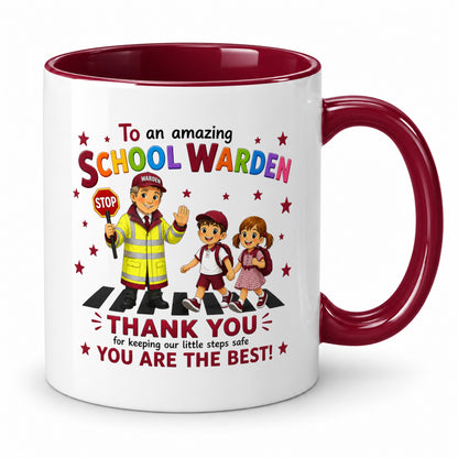 School Warden Mug – Lollipop Man Thank You – Appreciation Gift