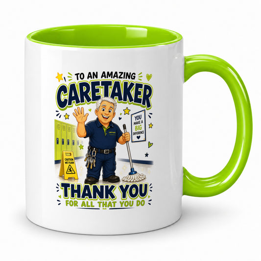 Caretaker Mug – School Caretaker Thank You – Appreciation Gift