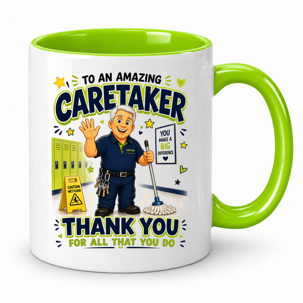 Caretaker Mug – 11oz ceramic mug on a plain white background