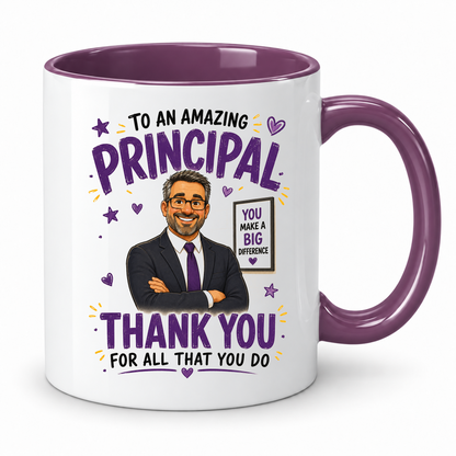 Principal Appreciation Mug – 11oz ceramic mug on a plain white background